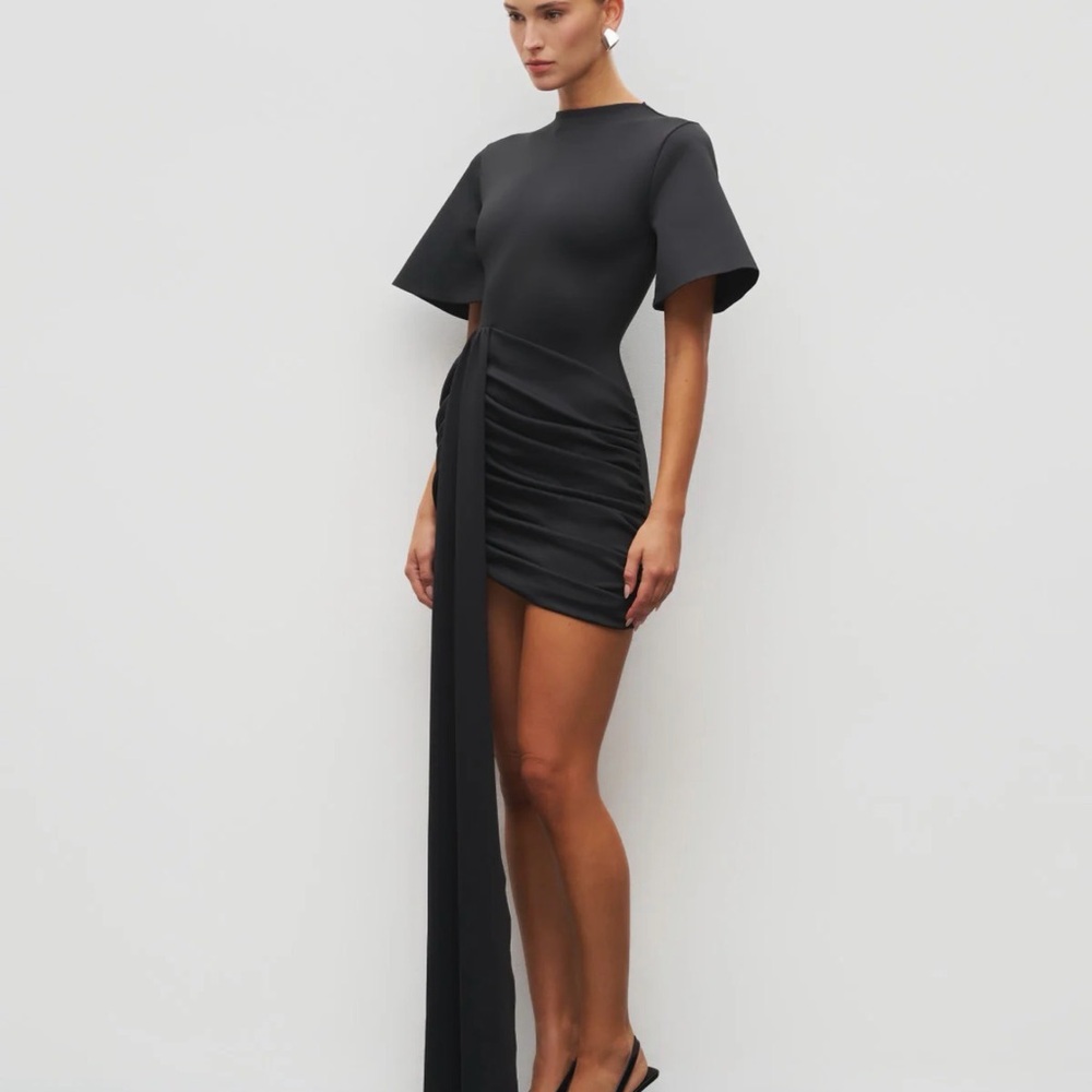 Heiress- THE DRAPED T-SHIRT MINI DRESS - Picture 4 of 5
